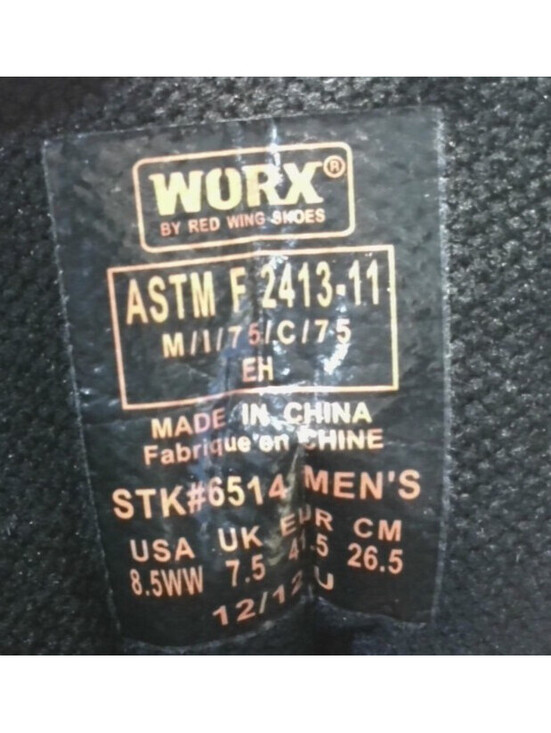 Worx Men\'s Size 8.5, Safety Toe Chukka, Copper STK 6514, Brown, Slip Resistant main image 4